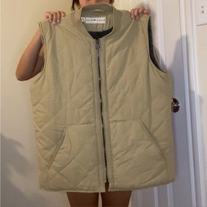 NWOT Normal Brand Vest with Sherpa Lining